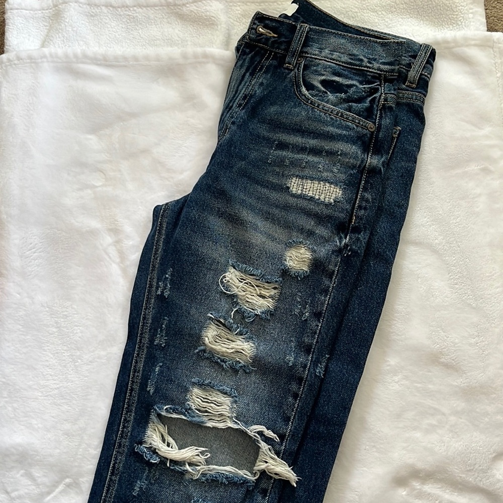 Kancan Mom Jeans Dark Wash